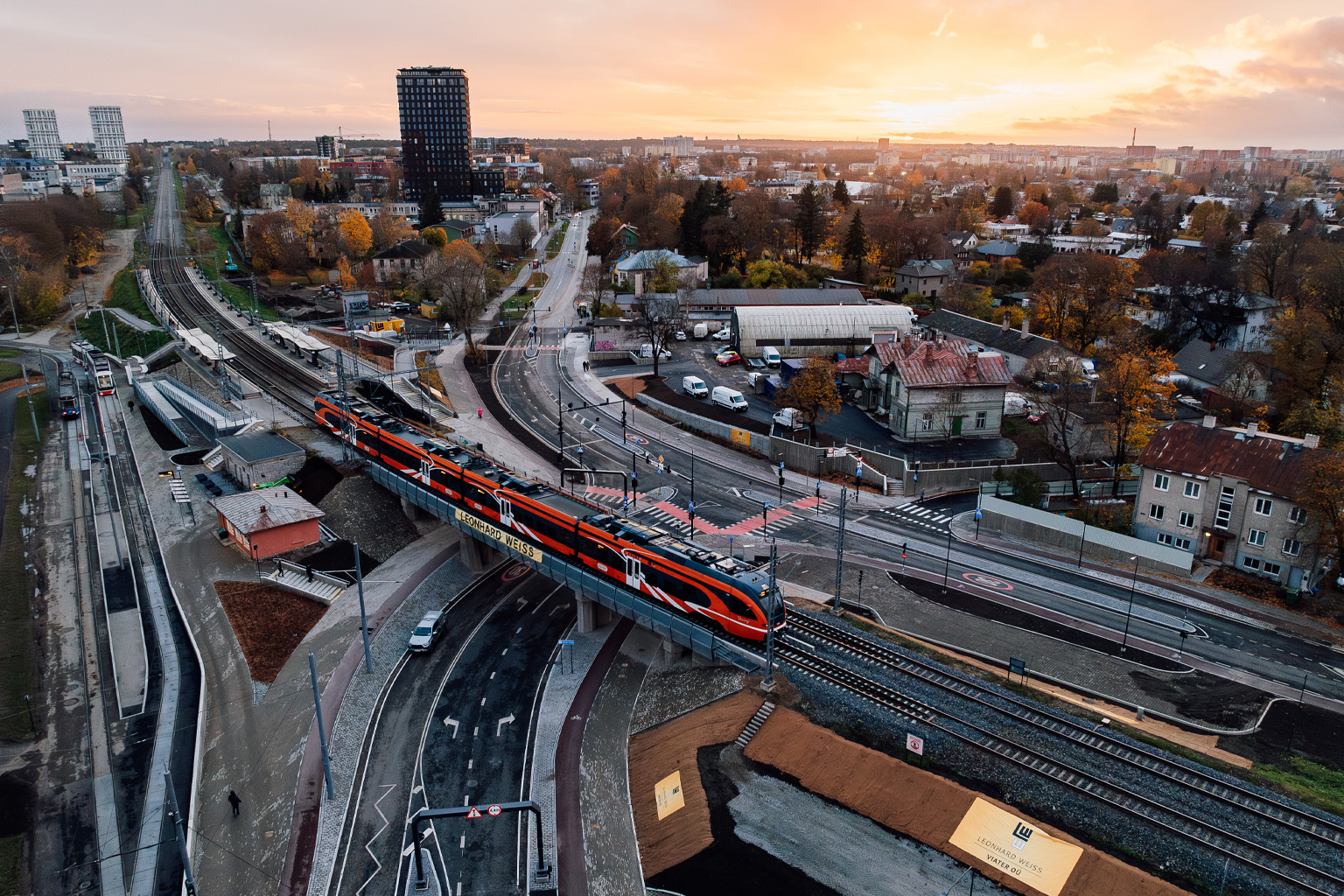 Tondi rail crossing in Estonia